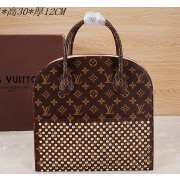 Louis Vuitton M41234 Shopping Bag Christian Louboutin Black VS07317