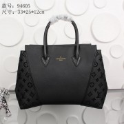 Louis Vuitton Monogram Calfskin Leather Bag W PM M94605 Black VS05527