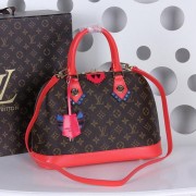 Louis Vuitton Monogram Canvas ALMA PM TOTEM M41661 Red VS03682