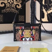 Louis Vuitton Monogram Canvas and Leather Petite Malle M50016 VS08593