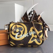 Louis Vuitton Monogram Canvas Mini Pochette Accessoires Yellow M67701 VS05619