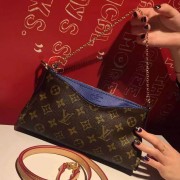 Louis Vuitton Monogram Canvas Pallas Clutch Bag M41638 Blue VS04441