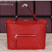 Louis Vuitton Monogram Empreinte Bastille MM Tote Bag M41164 Red VS07635