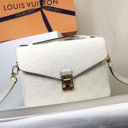 Louis Vuitton Monogram Empreinte Pochette Metis White M44071 VS04386