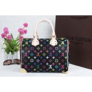 Louis Vuitton Monogram Multicolor Speedy 30 Bag M92642 Noir VS03509