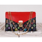 Louis Vuitton Monogram Multicolore Pallas Chain Bag M41261 Red VS08020