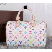 Louis Vuitton Monogram Multicolore Speedy 30 Tote Bag M40391 White VS00871
