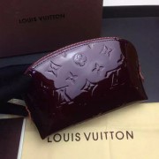 Louis Vuitton Monogram Vernis Cosmetic Pouch Amarante M91495 VS09327