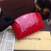 Louis Vuitton Monogram Vernis Cosmetic Pouch Red M91495 VS00484