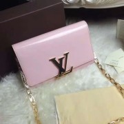 Louis Vuitton Patent Calfskin Chain Louise GM Pink M94425 VS05973