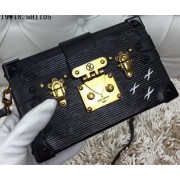 Louis Vuitton Petite Malle Epi Leather Bag M94219 Black VS03362