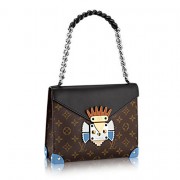 Louis Vuitton POCHETTE MASK CHAIN GM Monogram M50130 Black VS09740