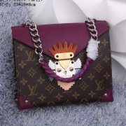 Louis Vuitton POCHETTE MASK CHAIN GM Monogram M50130 Purple VS00999