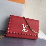 Louis Vuitton Smooth Calfskin Chain Louise MM Red M54584 VS08479