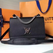 Louis Vuitton Soft Calf Leather Lockme II BB Black M51200 VS08346