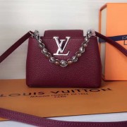 Louis Vuitton Taurillon Leather Capucines Mini Chain Fuchsia M42935 VS09294