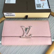 Louis Vuitton Taurillon Leather Capucines Wallet Pink M61471 VS06934