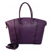 Louis Vuitton Veau Cachemire LOCKIT MM M94595 Purple VS09422