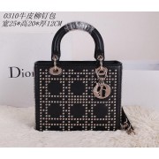 Luxury Christian Dior Studded Leather Lady Dior Bag CD0310 Black VS06213