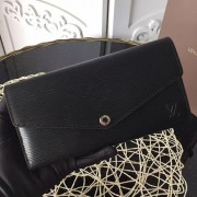 Luxury Copy Louis Vuitton Epi Leather Sarah Wallet Noir M60760 VS01260