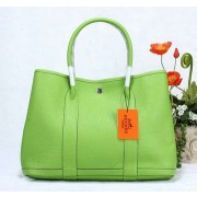 Luxury Hermes Garden Party 36cm Tote Bag Grainy Leather Green VS00735