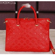 Luxury Louis Vuitton Monogram Empreinte Pallas Tote Bag M40908 Red VS05940