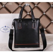 Luxury Prada Calfskin Leather Tote Bag P501031 Black VS01926