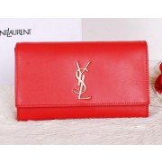 Luxury Yves Saint Laurent Classic Monogramme Clutch Y7131 Red VS03121