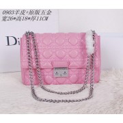 MISS DIOR D0903 Pink Sheepskin Leather Shoulder Bag VS04910