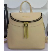 miu miu Backpack Calfskin Leather M0823 OffWhite VS05310