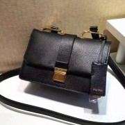 Miu Miu Goat Leather Shoulder Bag Black 5BH609 VS07880