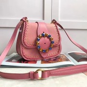 Miu Miu Goat Leather Shoulder Bag Pink 5BD034 VS04461