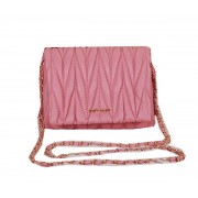miu miu Matelasse Leather Flap Shoulder Bag BL083 Pink VS07929