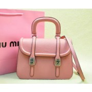 miu miu Original Leather Tote Bag RN1068 Pink VS07882