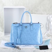 Prada 2274 Burnished Leather Handbag in Lake Blue LSS VS01870