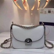 Prada Arcade Calf Leather Shoulder Bag White 1BD030 VS03560
