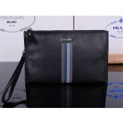 Prada Calfskin Leather Clutch P12133 Black VS06425