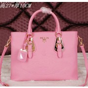 Prada Calfskin Leather Tote Bag BN2645 Pink VS03127