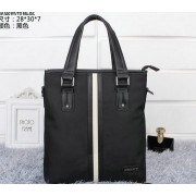 Prada Fabric & Leather Tote Bag P08972 Black VS00731