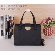 Prada Grainy Leather Top Handle Bag BN2725 Black VS08672