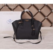 Prada Grainy Leather Tote Bag BN1905 Black VS07488