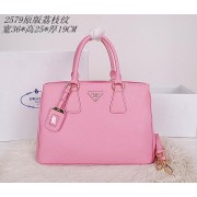 Prada Grainy Leather Tote Bag BN2579 Pink VS00523