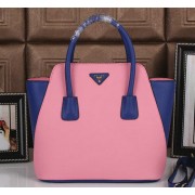 Prada Grainy Leather Tote Bags BN2753 Pink VS05800