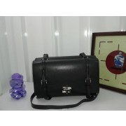 Prada Lux Nappa Leather Flap Bags BT0993 Black VS08229
