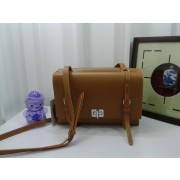 Prada Lux Nappa Leather Flap Bags BT0993 Camel VS02887