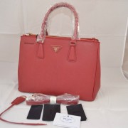 Prada Mingdu 2274 Saffiano Leather Handbag in Red VS01423
