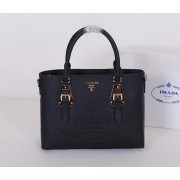 Prada Original Calfskin Leather Tote Bag BN1902 Black VS07810
