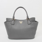 Prada Original Calfskin Leather Tote BN2435 in Grey XZ VS09304