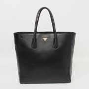 Prada Original Calfskin Leather Tote Handbags BN2773 in Black XZ VS06267