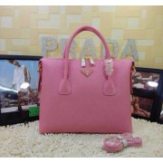 Prada Original Clemence Leather Tote BN0890 in Pink Fug VS07136